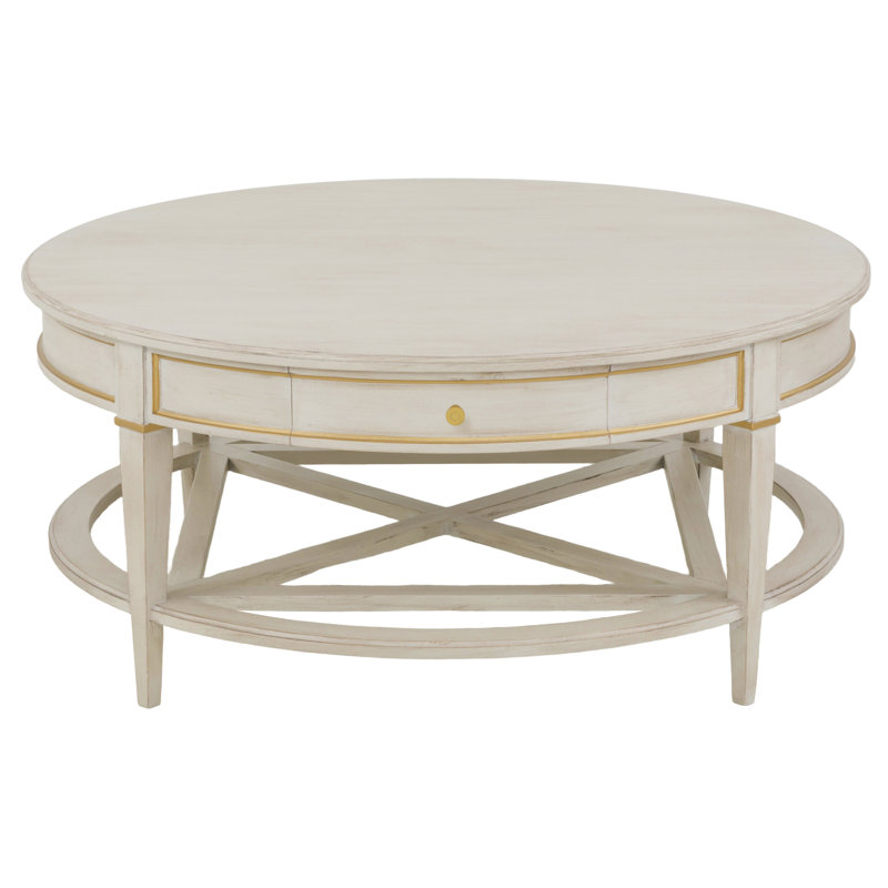 Matteo Cocktail Table, 18.75" H x 42" W x 42" D, Champagne Mist / Champange Mist
