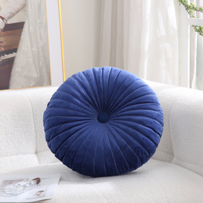 Coussin décoratif en velours 18 po Pumpkin Seat