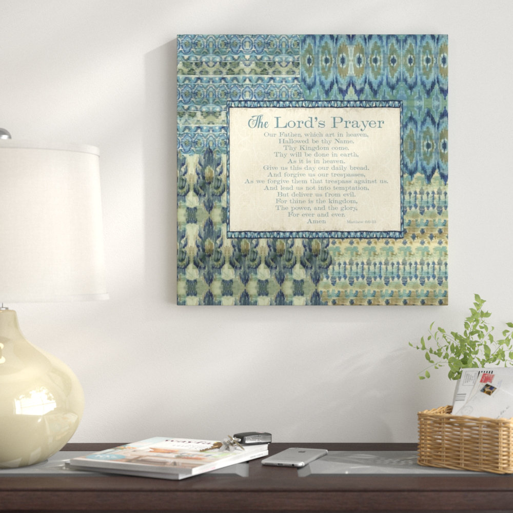 East Urban Home Mirage III Words Blue - Wrapped Canvas Textual Art ...
