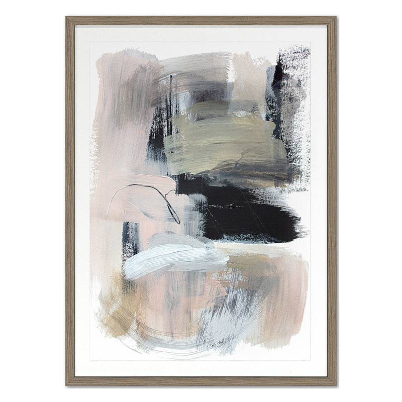 «Summer 2022 Subtle Gestures 1», reproduction encadrée sur papier par Hope Bainbridge, Cadre photo noyer, H 30 po x l 22 po