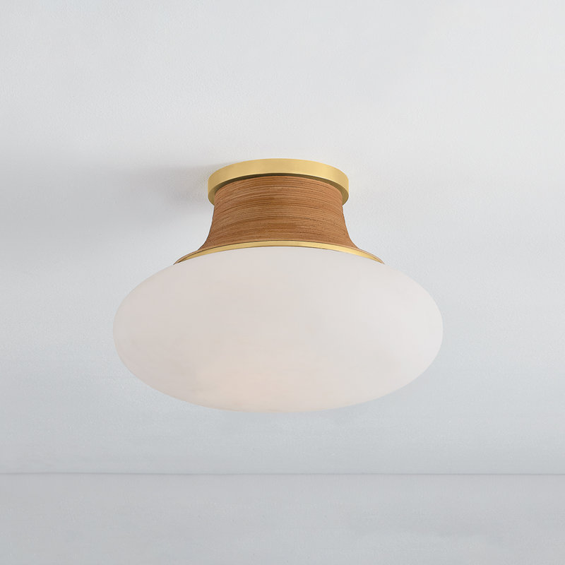 PEARL RIVER Flush Mount, 10.25'' H x 15'' W x 15'' D, 15 W, 159 V