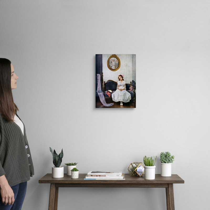 Art mural sur toile The Wallflower, Toile tendue, H 16 po x l 12 po x P 1,25 po