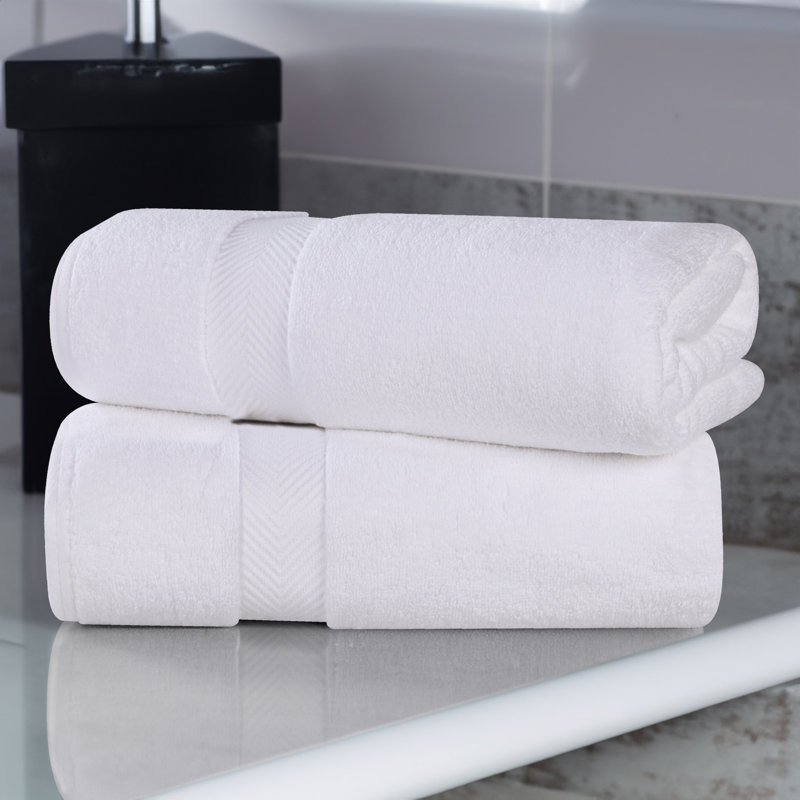 Drap de bain 100% coton Hamachi, Blanc