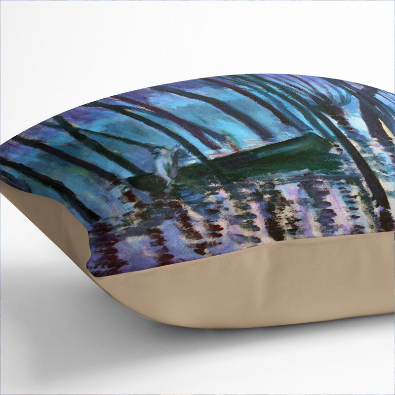 In His Canoe Scatter Cushion, 55cm H x 55cm W x 20cm D, Stone