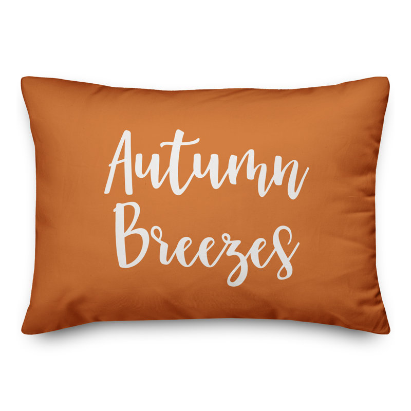 Reversible Throw Pillow, Orange