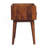 Chestnut Collective Nightstand,1-Drawer, 2 Open-Slots, Nordic Legs, Light Brown