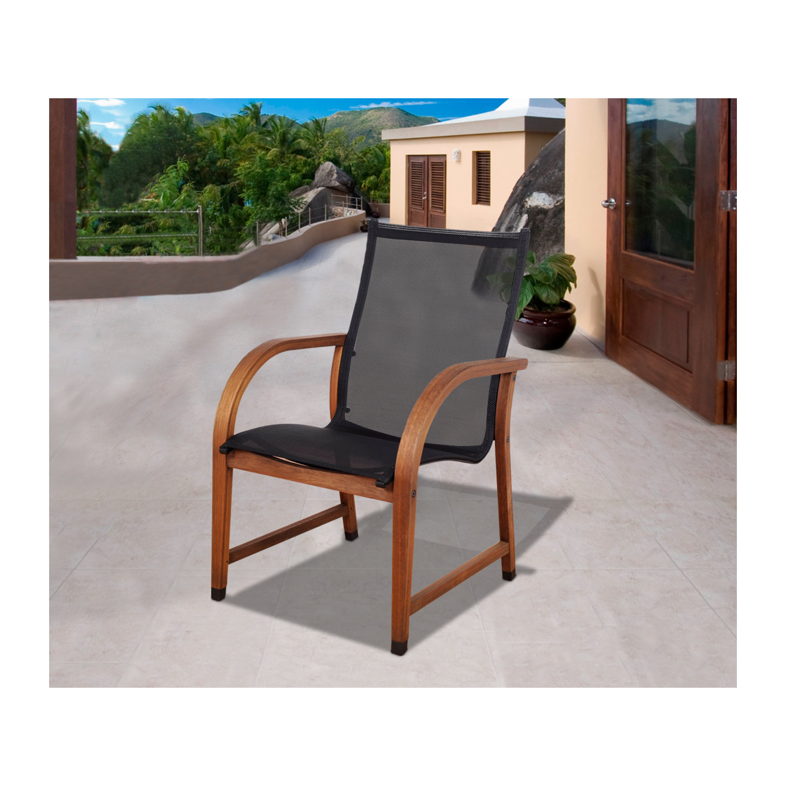 Alyisa Premium All-Weather Wicker Outdoor, Black