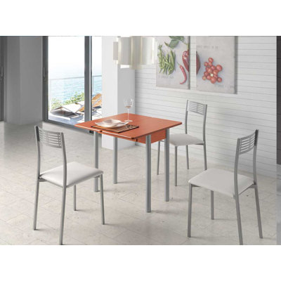 Giddeon Extendable Metal Base Dining Table