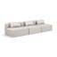 Canapé modulaire en similicuir 3 pièces Ivion-94884221