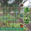 Treillage pour jardin surélevé en métal de 7,3 pi pour supports surélevés, support de plante noire pour concombres, haricots et légumes grimpants