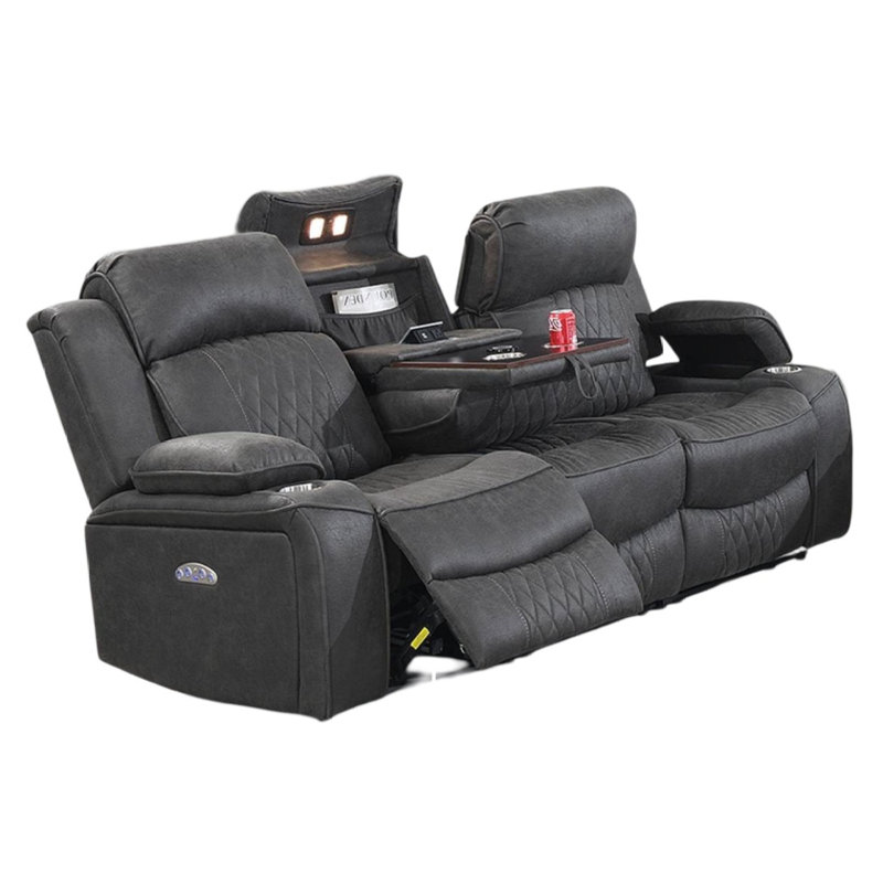 Canapé moderne 1 pièce Power Motion, Gris anthracite
