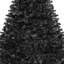 Arbre de Noël noir 7,5 pi avec lumières pré-installées