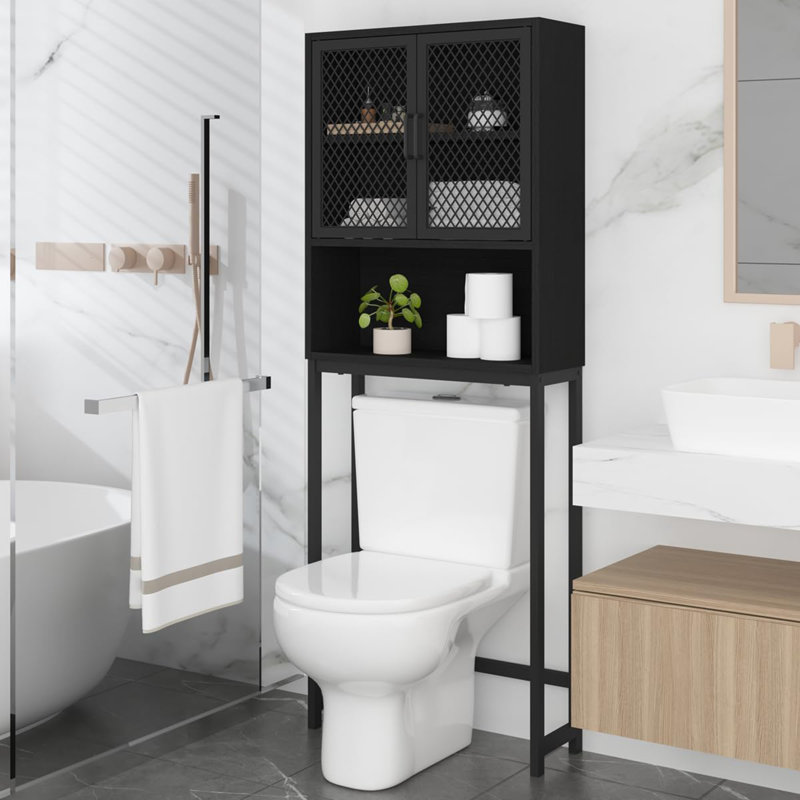 Over The Toilet Storage, Black Oak
