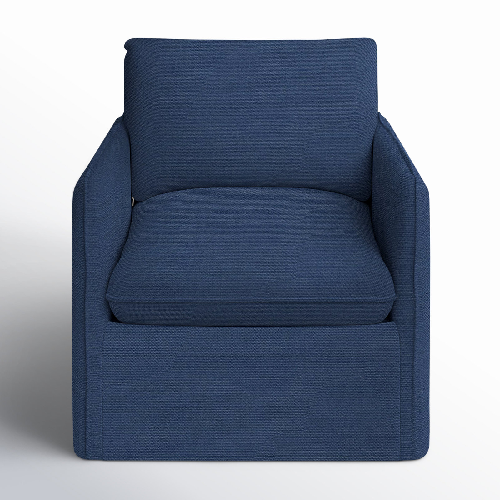 Bellatrix Upholstered Armchair, Canvas Navy Sunbrella® Canvas