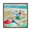 Umbrella Beach I by Carol Robinson - Painting on Canvas-2137470366-2127350476