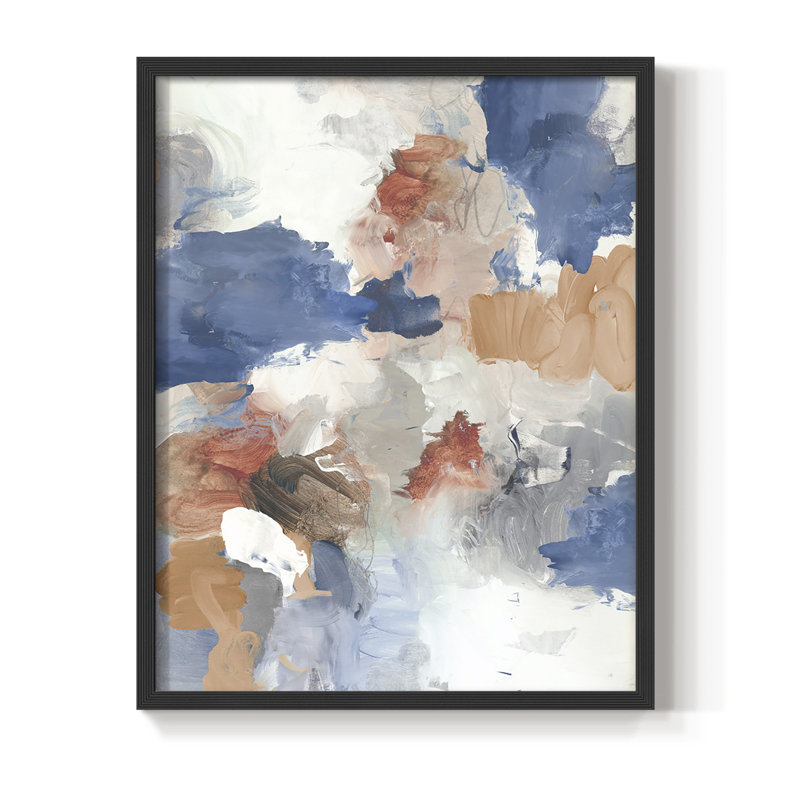 Graphite Moon II - reproduction d'art sur toile tendue avec châssis - bois massif, Noir, noir, noir, noir, H 21 po x l 17 po