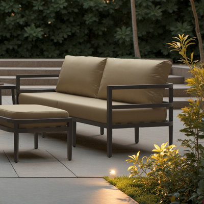 Canapé de patio Morelia - toile beige