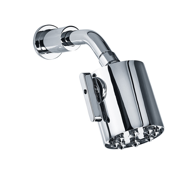 Contemporary Angled Shower Projection Arm, Polished Chrome