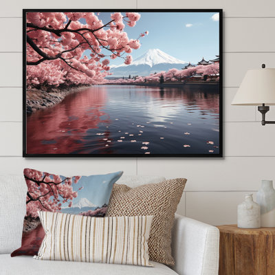 " Japon Art Pink Mount Fuji V "