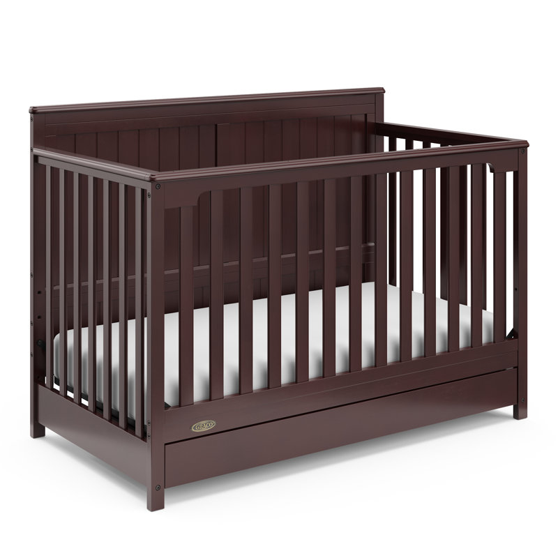 Lit de bébé convertible 5-en-1 Hadley, Espresso, Lit à barreaux