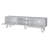 White Wood Tv Console With 55" Capacity - Modern Interior & Spacious Exterior Contemporary Rack For Practical Sleek Storage