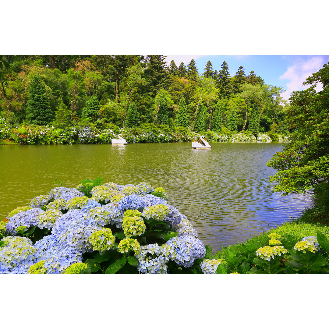 Idyllischer See - Gramado, Rio Grande Do Sul, Südbrasilien von Agustavop - Kunstdrucke ohne Rahmen auf Leinwand