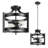 Amadi 13.5" 2-Light Lantern Semi Flush Mount-454554864