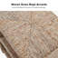 Table de bout en corde d'herbe l 19 po avec deux tablettes ouvertes Boatwright