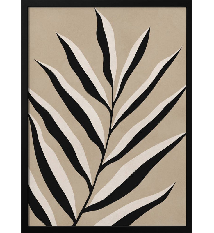 "Watercolor Floral", art mural texturé encadré, Cadre noir, H 40 po x l 30 po