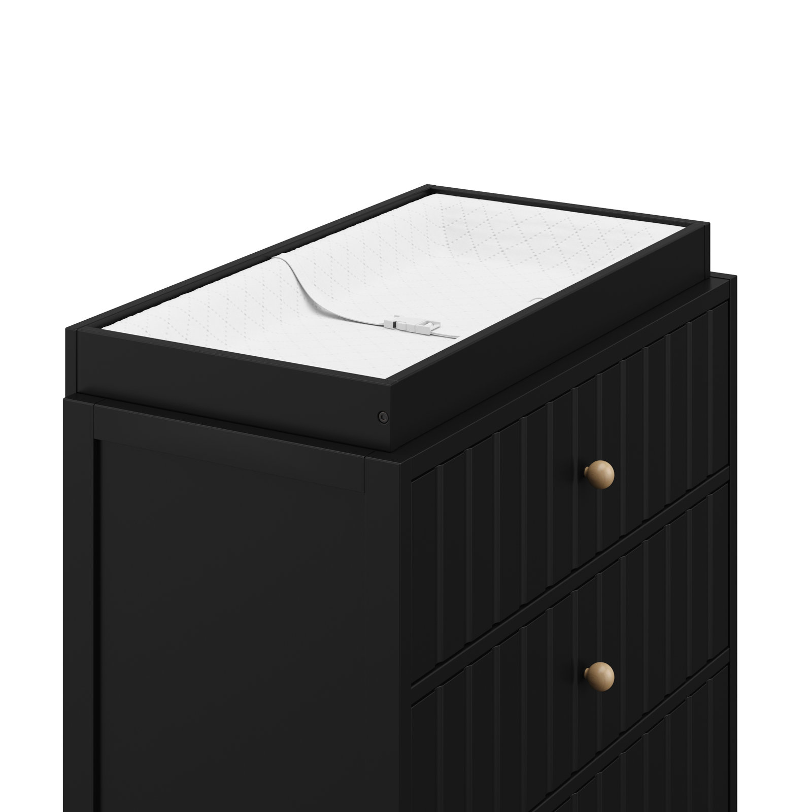 Graco Teddi 3-Drawer Changing Table Dresser, Black