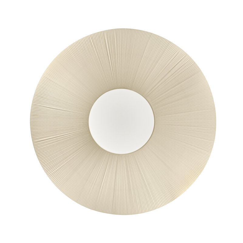Siam 8-Light 78.7" Flush Mount, Cream, 18.7" H x 78.74" W x 78.74" D, 8