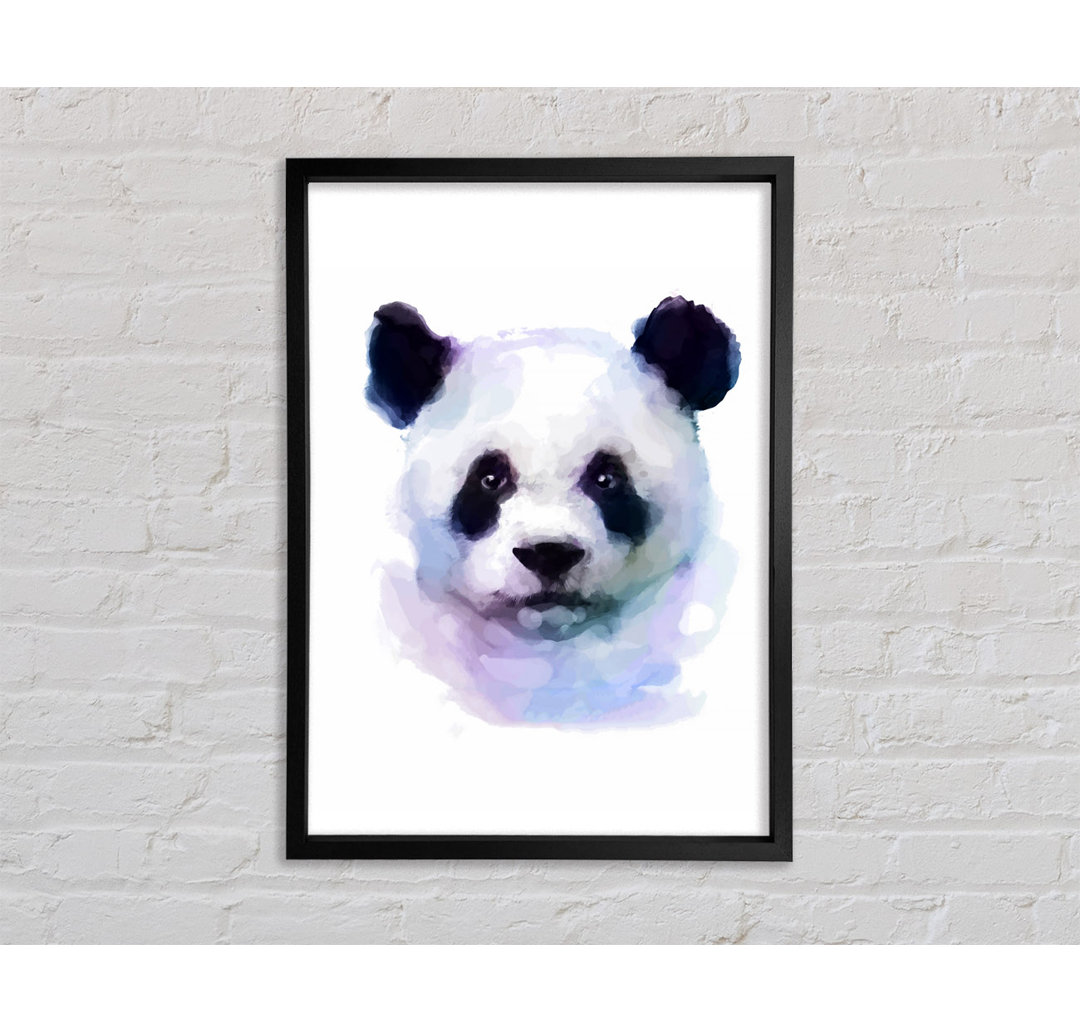 Panda Face - Einzelner Bilderrahmen Kunstdrucke auf Leinwand