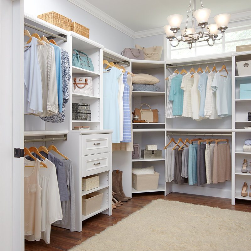 Adjustable Satin Nickel Steel Closet Rod, 30-48 Inches