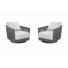 Capri Two Piece Swivel Chair Set With Sunbrella Cushions