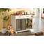 Meuble pour chien polyvalent avec rangement et conception moderne pour animaux de compagnie