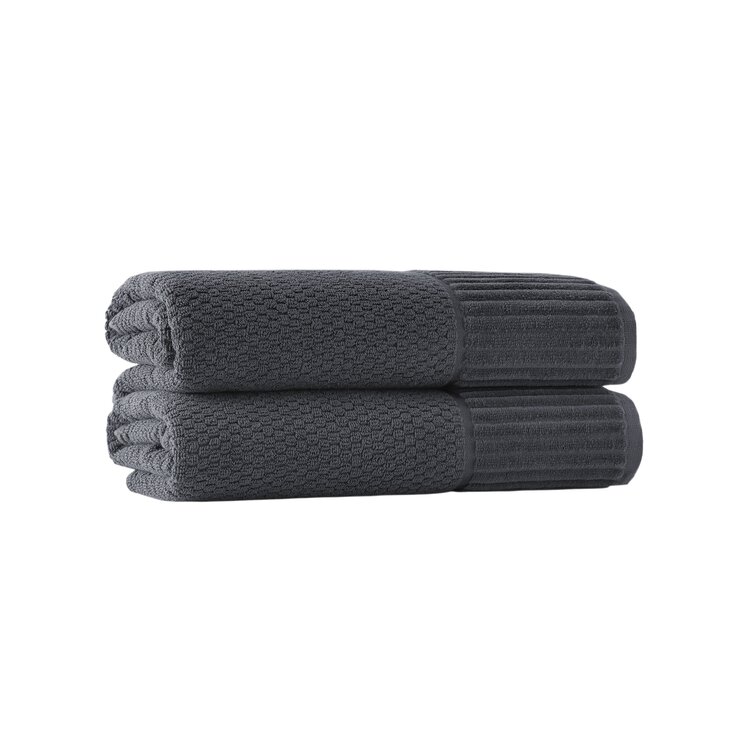 Waffle Black Turkish Towel