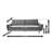 Chillax Dream 83.86" Velvet Square Arm Sleeper Sofa-2110145470