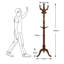 Hulsey Solid Wood Freestanding 8 - Hook Coat Rack