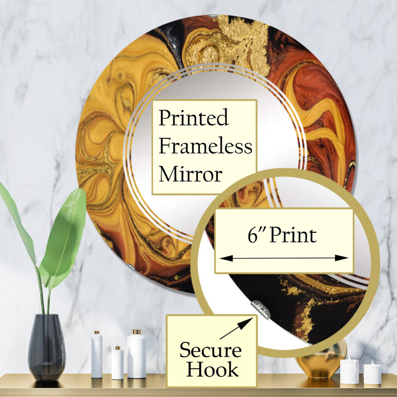Circle Mirror, 32" x 32"