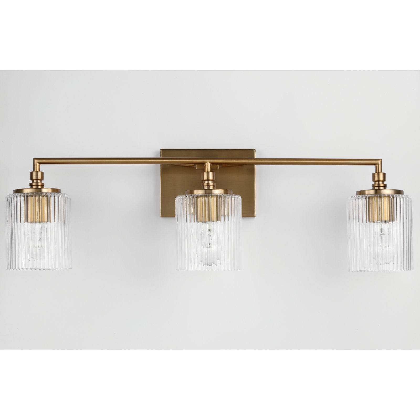 Adalina 3-Light Dimmable Vanity Light, Satin Brass