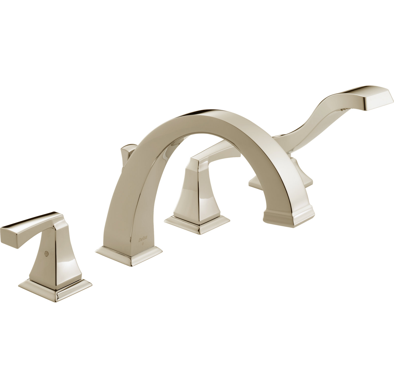 Dryden Deck-Mounted Roman Tub Faucet, Brilliance Polished Nickel