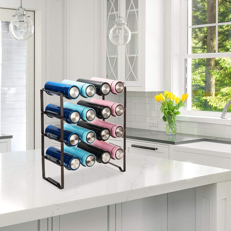 Tabletop Wine Bottle Rack Black