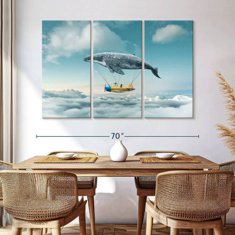 Kelan Whale Airplane, 42" H x 65" W