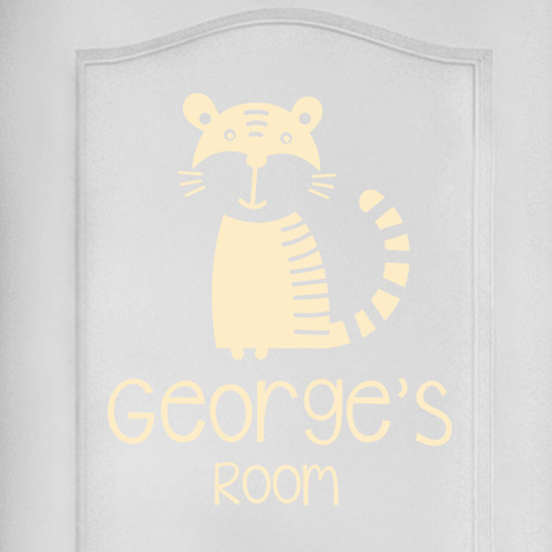 Animals Wall Decal, Beige, Yes