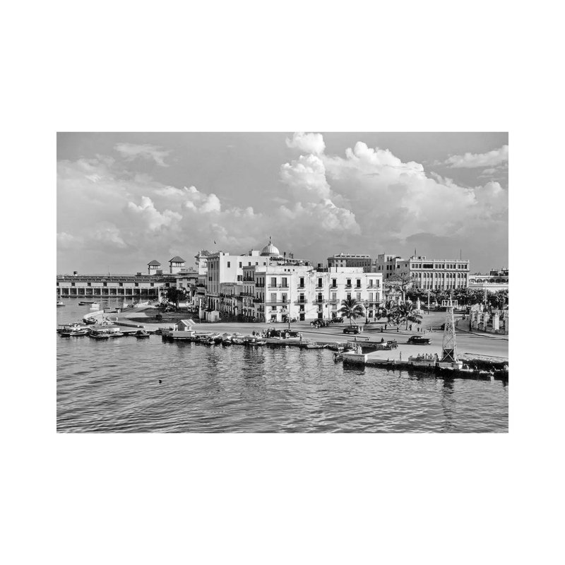 1930S-1940S View From The Bay Havana Cuba - Wrapped Canvas Print, 20.32 cm H x 30.48 cm W