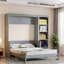 Lit escamotable avec bureau et tablettes Murphy-819987288-819987289