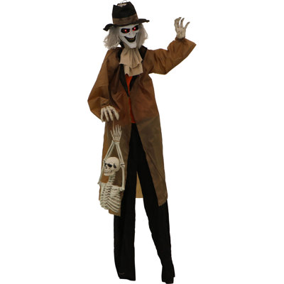 Beyond the Graveyard Haunted Hill Farm 5,25 pi Tombeau debout animatronique, intérieur ou extérieur couvert
