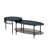 Silas Engineered Stone Top & Black Finish Nesting Table