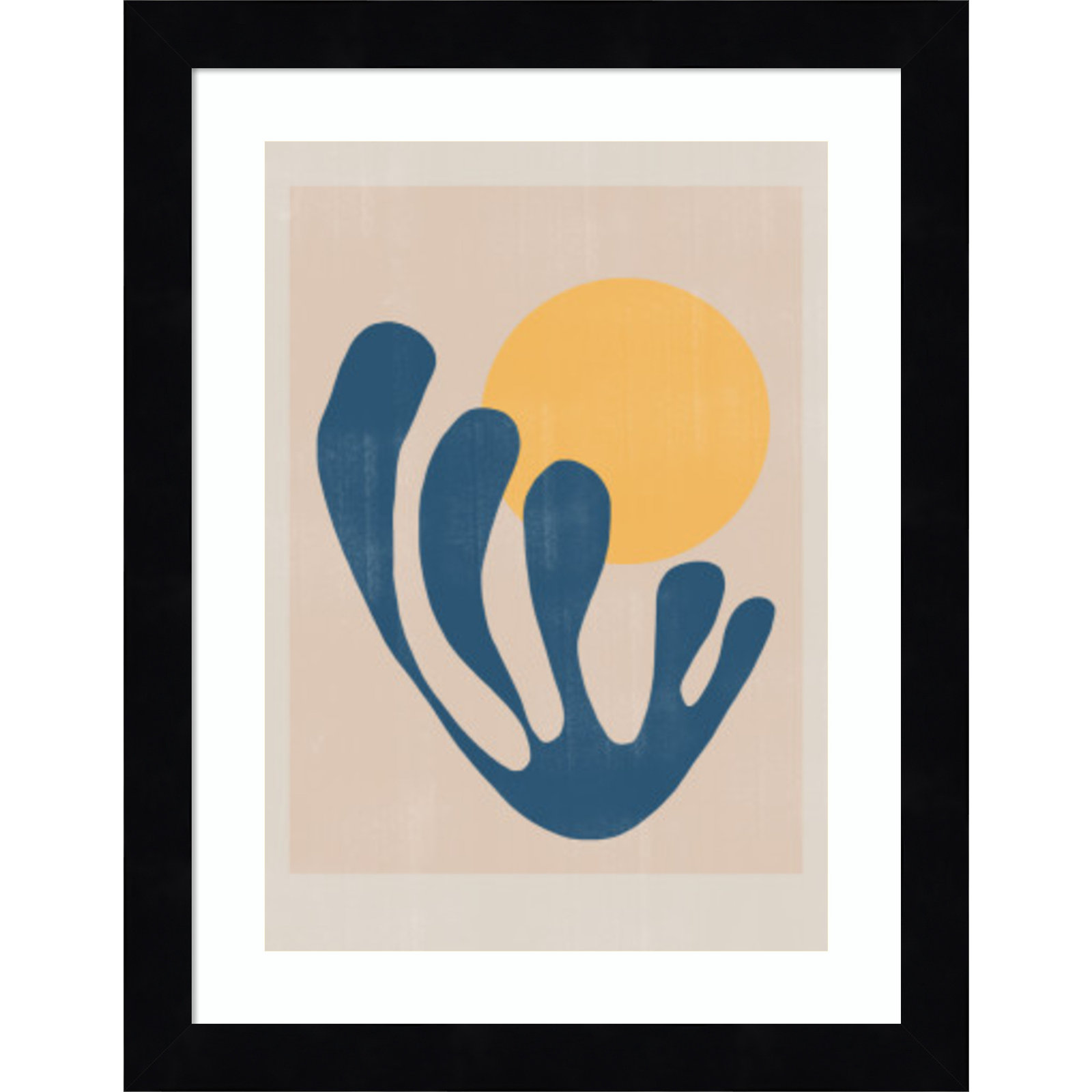 Giese "Modern Plant No. 1" Print, 13" H x 10" W, Black 