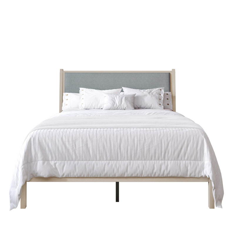 Keyser Full Platform Bed, Lit simple